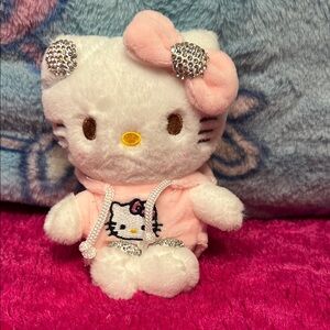 Hello Kitty Plush Toy with Pink Bow
